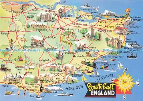 D280639 South East England Map E T W Dennis and Sons Ltd Photocolour