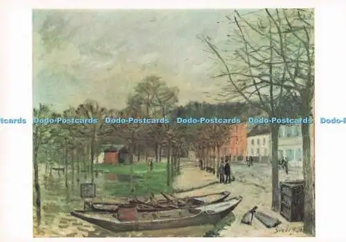 D283067 Cambridge Fitzwilliam Museum L Inondation Port Marly 1876 W F Sedgwick L