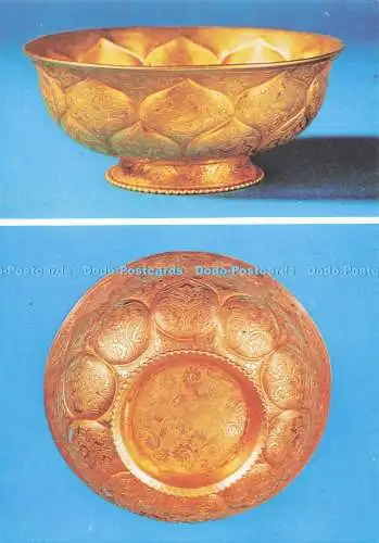 D283076 Goldschale Hochia Sian Shensi Chinese Exhibition Times Zeitungen Derrick