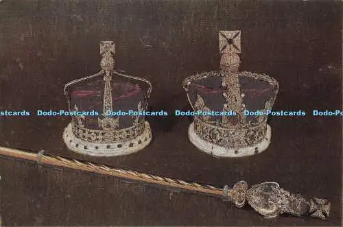 D285349 The Crown Jewels To be Seen in the Tower of London Crown of Queen Elizab