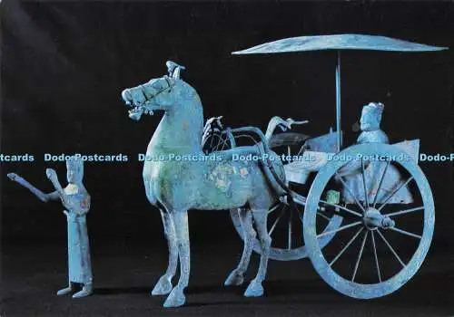 D283078 Bronzemodell eines Streitwagens Wu wei Kansu Times Zeitungen Derrick Witty 19