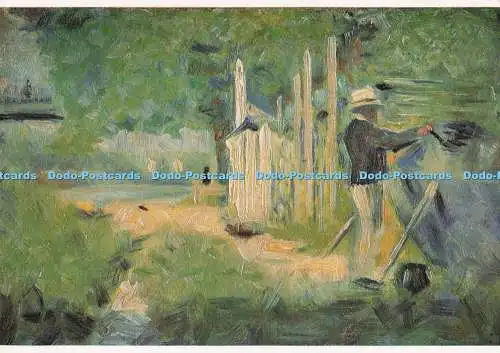 D283081 Mann malt sein Boot um 1883 Pallas Gallery Ltd Georges Seurat