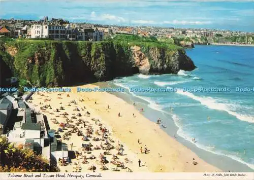 D285365 Cornwall Newquay Tolcarne Beach and Towan Head John Hinde Ltd D Noble 19