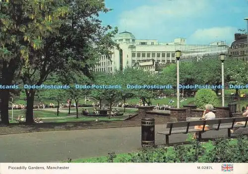 D287607 Manchester Piccadilly Gardens E T W Dennis and Sons Ltd Photocolour K L