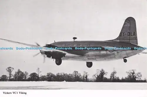 D280718 Vickers VC 1 Viking Danish Air Lines Tor Viking Flagship of Danish Air L