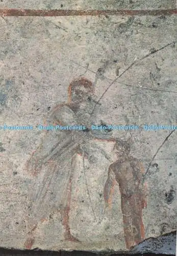 D285398 Catacombe di S Callisto The Cured Paralytic 3rd century Fotocolor