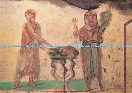 D285400 Catacombe di S Callisto Die Brotvermehrung 3. Jahrhundert Fo