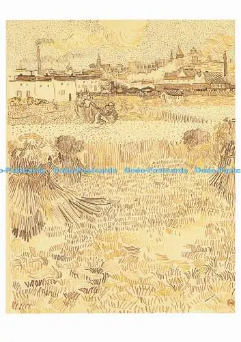 D283137 Arles Blick vom Hitzefeld 1888 National Gallery Publications Ltd Vi