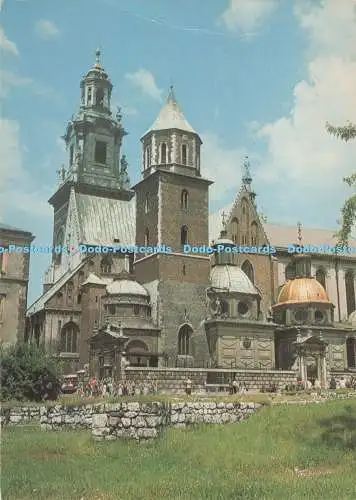 D287639 Krakau Katedra na Wawelu Widok od Strony Poludniowej Wieza Wikaryjska Kr