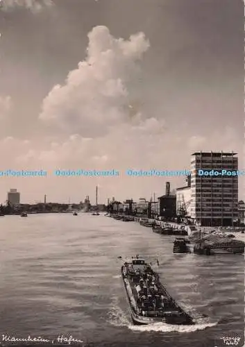 D283163 Unbekannte Stadt Fluss Hafen Schiff Popp