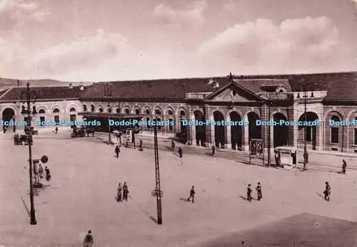 D283164 Ancona Piazza della Stazione Brillante R Romani Stab Grafico Cesare Cape