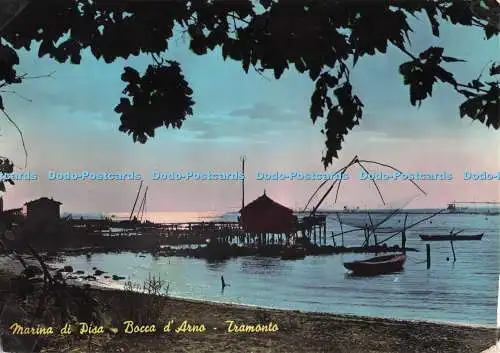 D283169 Tramonto Marina di Pisa Bocca d Arno Berretta S A RP 1964