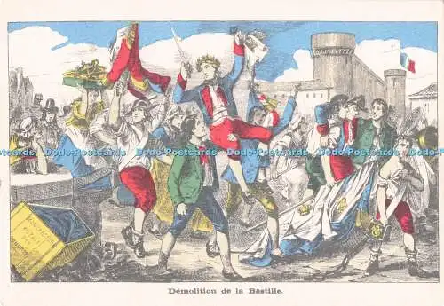 D287736 Demolition de la Bastille Les Grandes Journees de la Revolution Francais