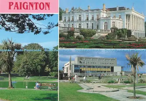 D280868 Paignton Victoria Park Oldway Mansion Festival Hall Europa Karten Neill M
