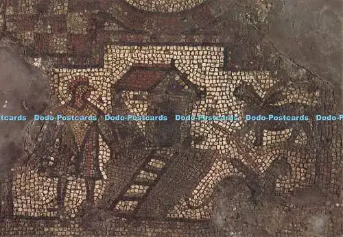 D287765 Römische Villa Brading Isle of Wight Mosaikpflaster 3. Jahrhundert Der Mann w