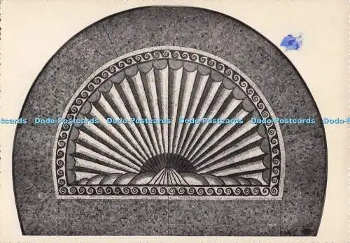 D287767 Verulamium römischer Mosaikboden 2. Jahrhundert A D Jakobsmuschel Muschel Verulamium