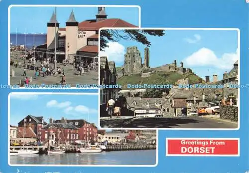 D280889 Grüße aus Dorset Bournemouth Poole Corfe Castle E T W Dennis und so