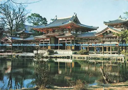 D285568 Japan Hoodo Phoenix Hall of Uji Byodoin built in 1053 Nippon Beauty Card
