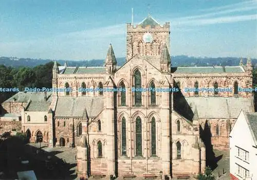 D283304 Hexham Abbey Ein Blick auf das East End vom Marktplatz RJL Smith und