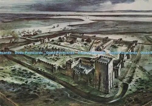 D283311 Hampshire Portchester Castle Das Schloss, wie es in der