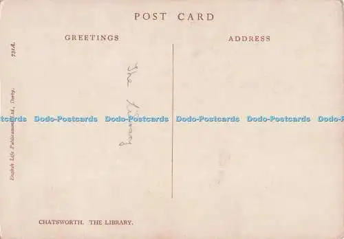 D278749 Chatsworth The Library English Life Publications