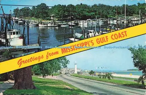 D283347 Grüße vom Mississippi Golfküste Ocean Springs Händler Plastich