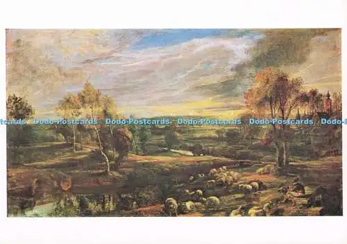 D283351 Nationalgalerie Eine Landschaft mit einem Hirten und seiner Herde Karte Nr 1146