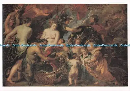 D283352 National Gallery Minerva Protects Pax from Mars Card No 1267 Peeter Pauw
