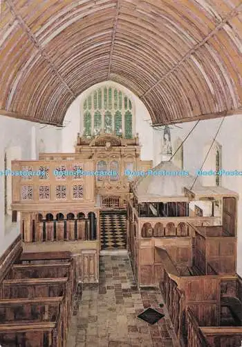 D278765 Oxfordshire Rycote Kapelle Innenraum von West Gallery Colin Richardson Pr