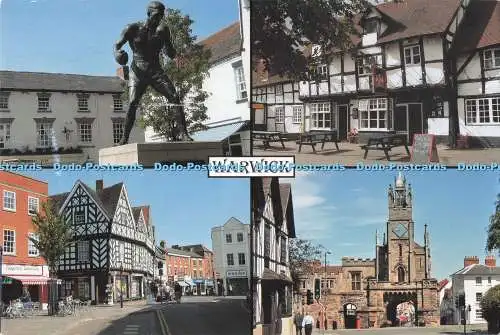 D287971 Warwick East Gate Blick auf die Swan Street Randolph Turpin fotografisches Erbe