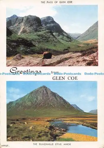 D281086 Grüße aus Glen Coe The Buachaille Etive Mhor Der Pass von Glen Coe J