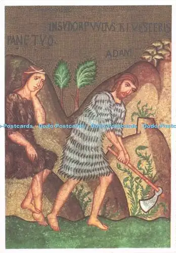D287988 Palermo Pfälzer Kapelle Adam und Eva Arbeiten am Boden M M
