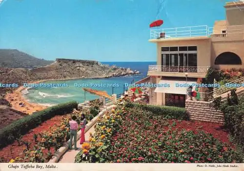 D281101 Malta Ghajn Tuffieha Bay John Hinde Ltd D Noble 1977