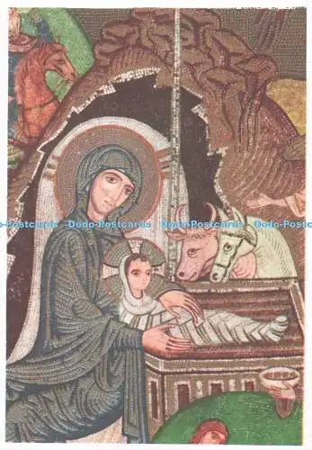 D287990 Palermo Pfalzkapelle Die Geburt Krippe M M