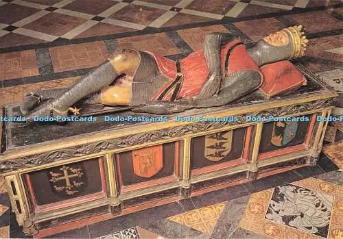 D281121 Gloucester Cathedral 13th Century Wooden Effigy of Robert Duke of Norma