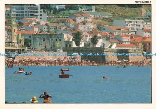 D283543 Sesimbra Portugal Kleiner Fischerort Reich an malerischen Ankömmlingen und Mo