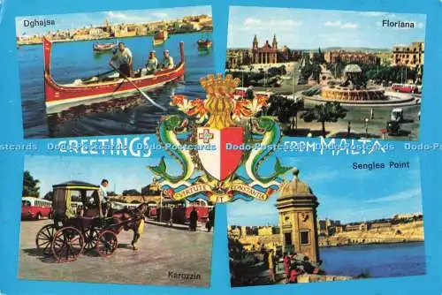 D283581 Grüße aus Malta Dghajsa Floriana Senglea Point Alfred Galea Zammit