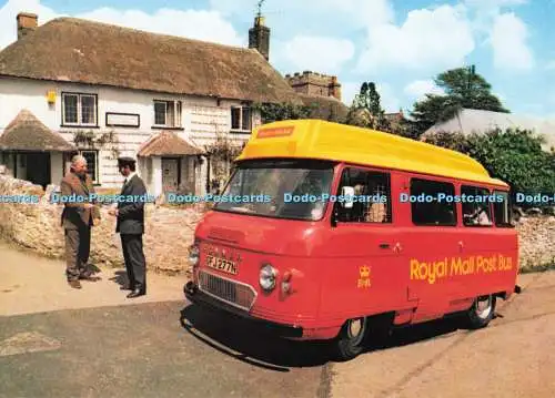 D281206 Das Honiton Royal Mail Post Bus hier in Dunkeswell Post Office Pos