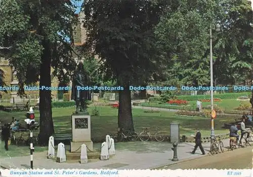 D281236 Bedford Bunyan Statue and St Peter Gardens Valentine and Sons Ltd Valchr