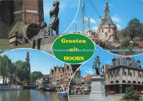 D288046 Groeten Uit Hoorn. Gebr. Spanjersberg. Rotterdam. Antwerpen. 1992. Multi
