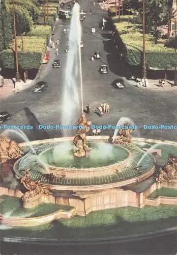 D288060 Roma. Brunnen der Najaden. S. A. F. Grafica Fotocolor