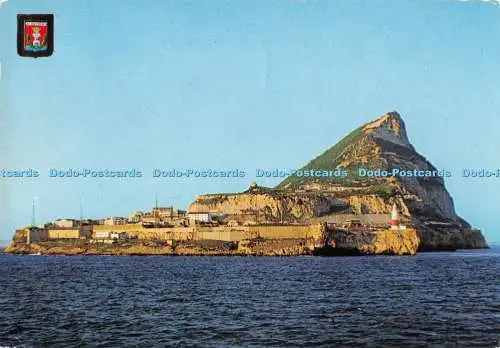 D288211 Algeciras. Cadiz. Leuchtturm in Punta Europa und Blick auf den Penon. A. S