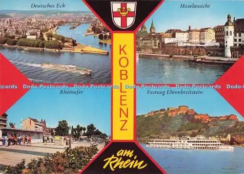 D288258 Koblenz am Rhein. Deutsches Eck. Rahmel. Multi View
