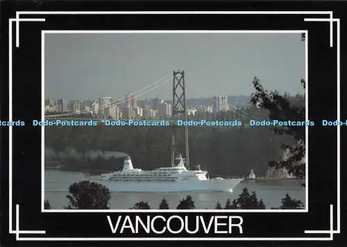 D288267 Vancouver. B. C. Die Sonnenprinzessin passiert die Löwentorbrücke.