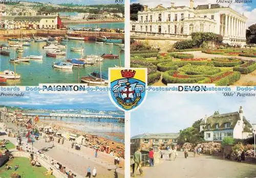 D288281 Paignton. Devon. Promenade. Neill Metcalfe. Europa Karten. 1991. Multi Vi
