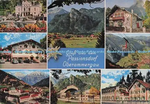 D288394 Gruss aus Dem Passionsdorf Oberammergau. Oberbayern. Hohenluftkurort. Hu