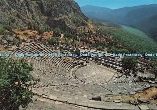 D288437 Delphi. Das Theater und der Apollontempel