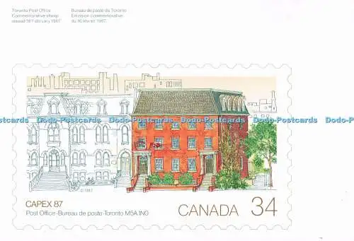 D288447 Kanada. Post Office Bureau de Poste Toronto. Toronto Post Office Commemo