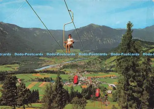 D288612 Europas Blumendorf. Reith im Alpbachtal. Tirol. Blick auf Brixlegg und K