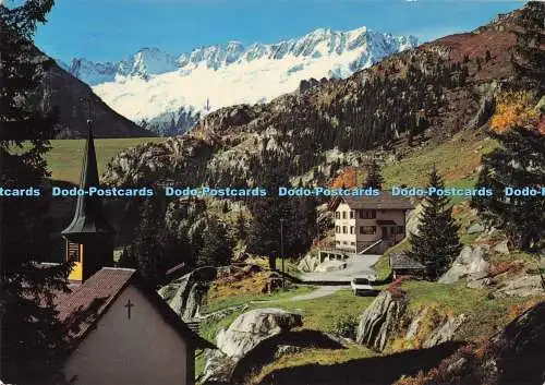 D290834 Goscheneralp. Uri. Kapelle Gwust Gegen de Staudamm. Fotohaus Geiger. Fi